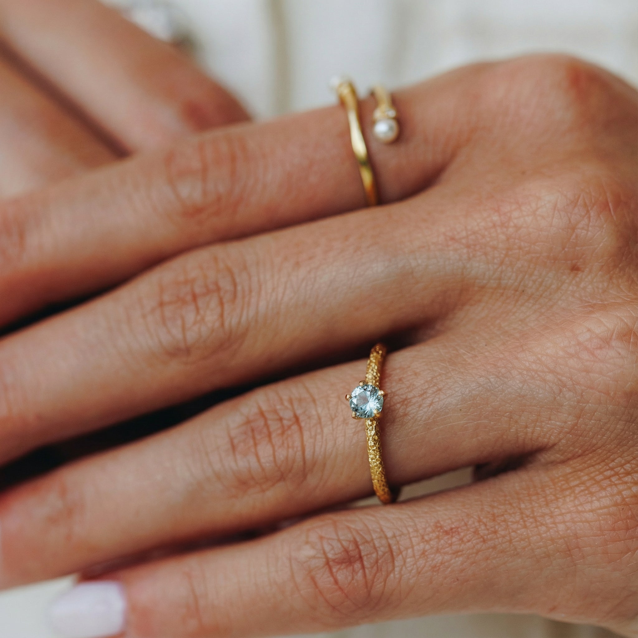 Ring Icon Blue Aquamarin