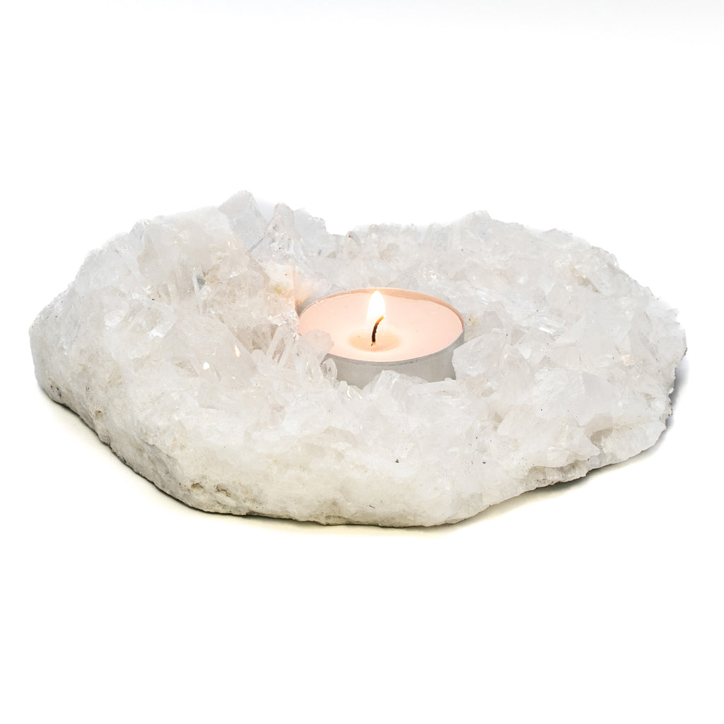 Bergkristall Windlicht Stufe Extra