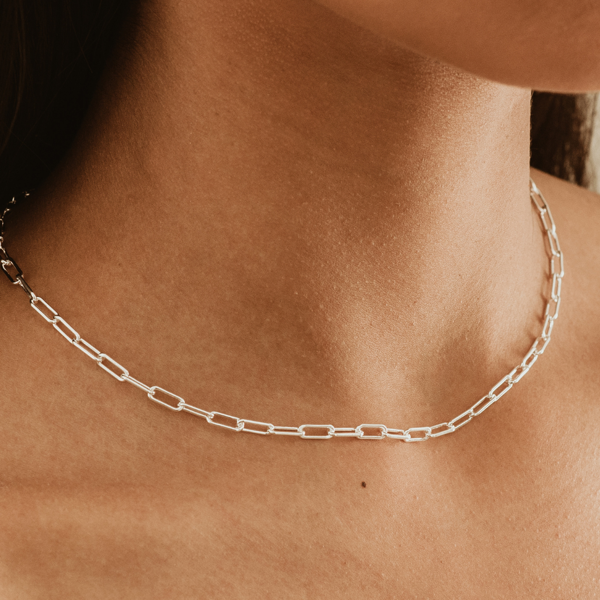 Halskette Paperclip