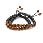 Maitri Obsidian & Tigerauge Kugeln Mens Armband