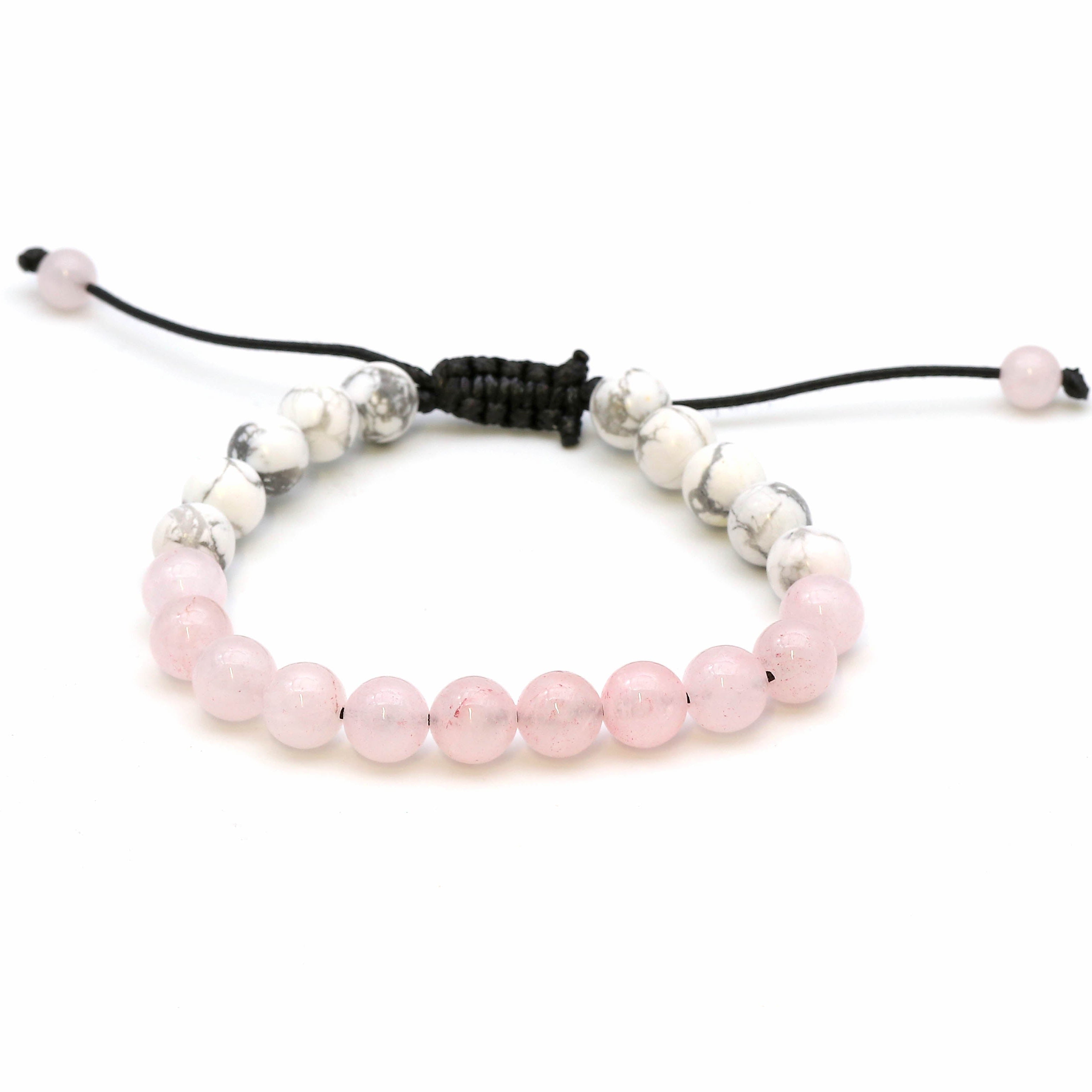 Armband Mens Maitri Magnesit & Rosenquarz