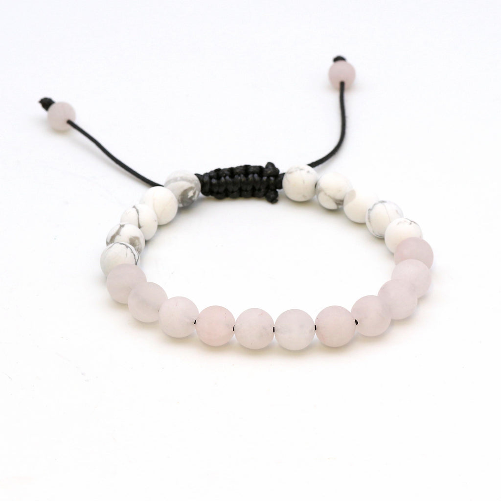 Armband Mens Maitri Magnesit & Rosenquarz