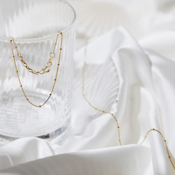 Halskette Modern Dotted  Silber