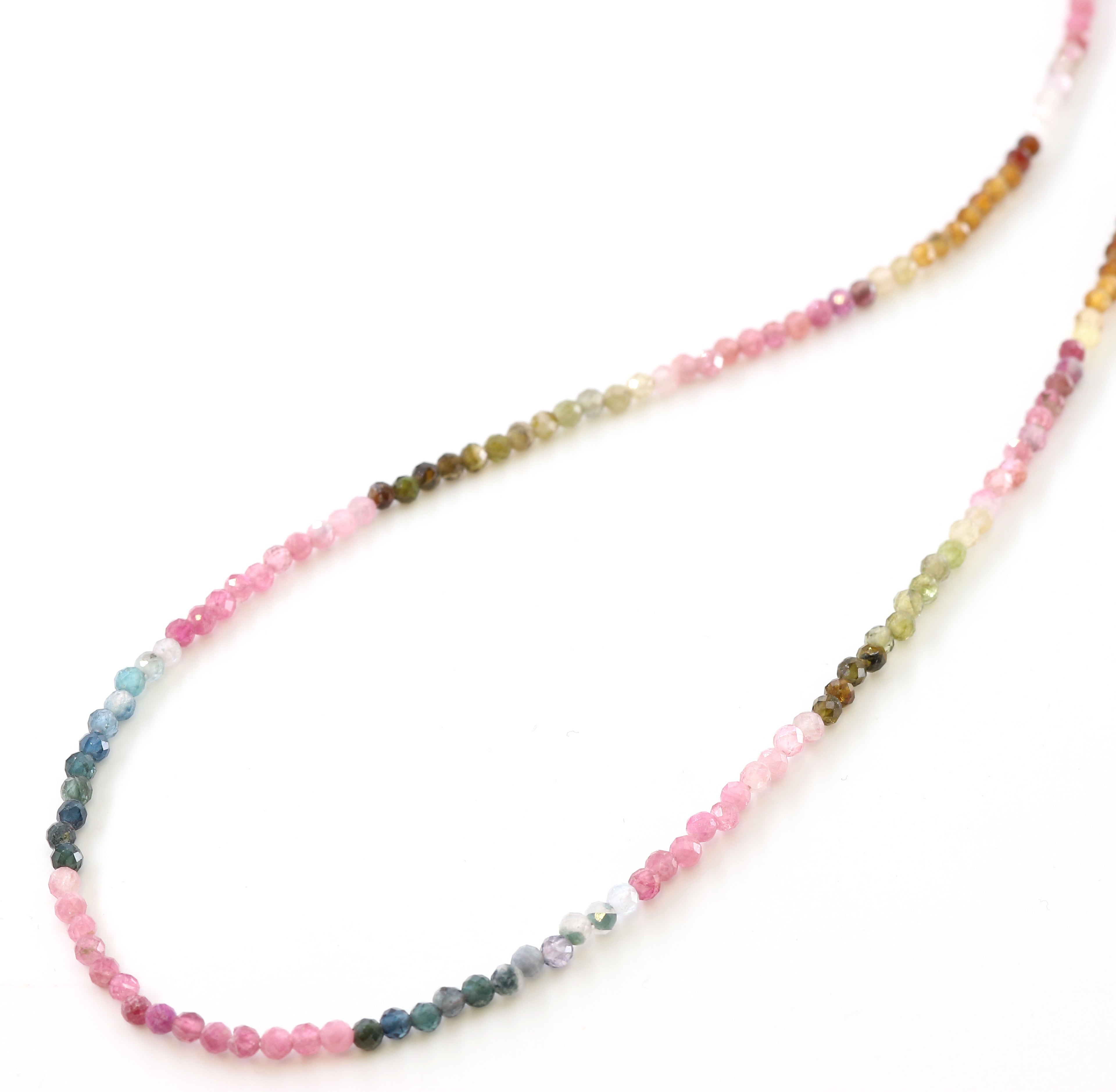 Halskette Délicate Rainbow Turmalin