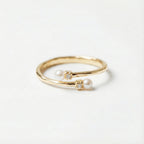 Ring Double-Ender Pearl Gold