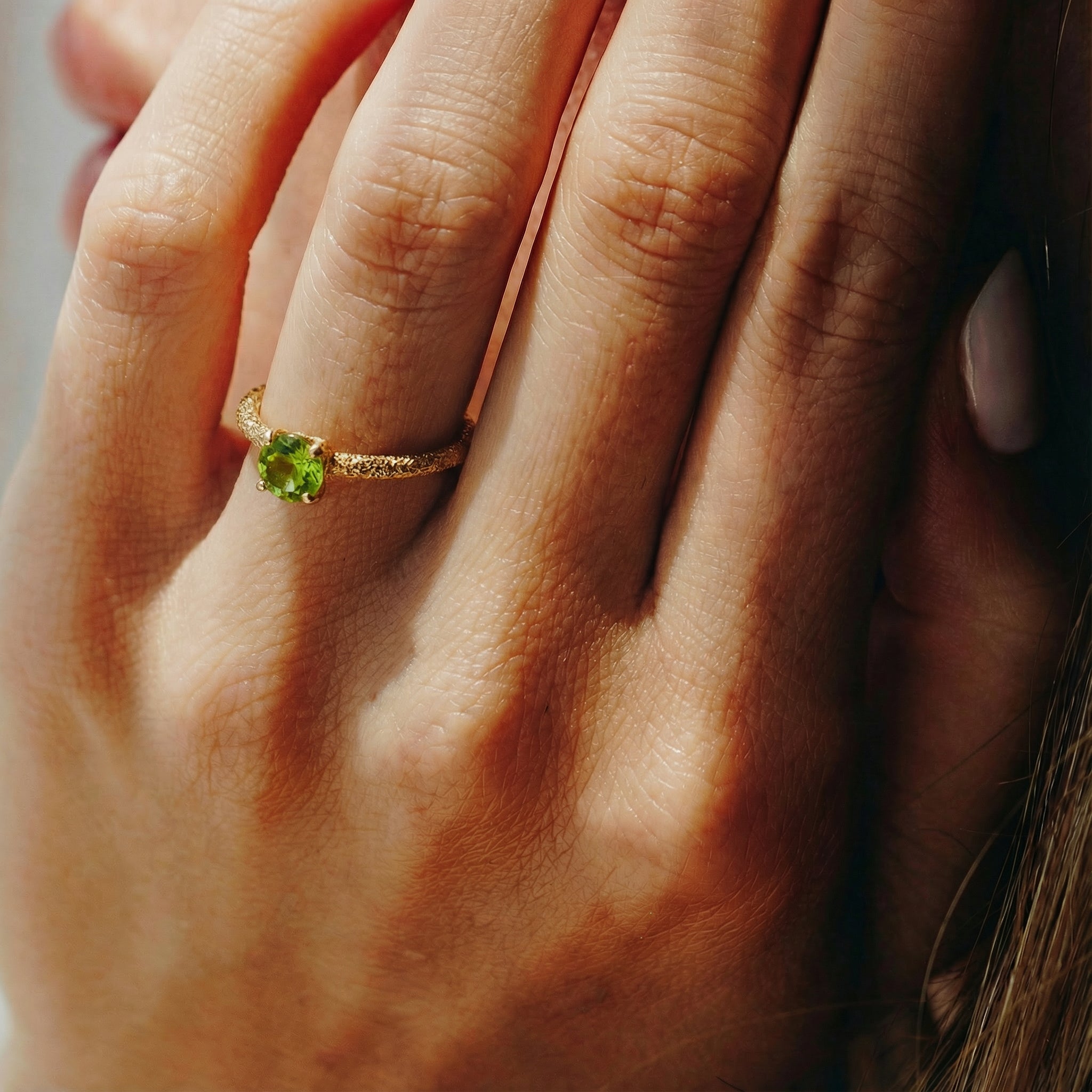 Ring Icon Green Peridot