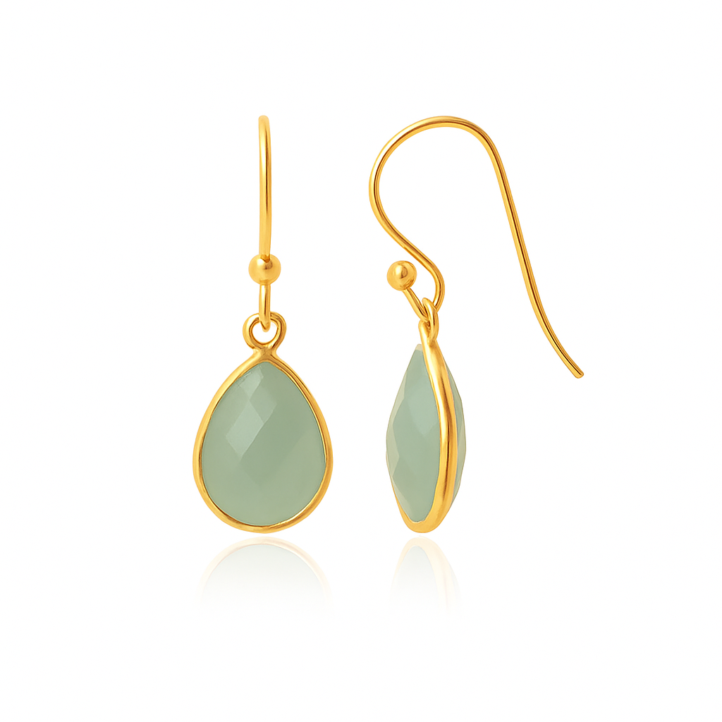 Ohrringe Lia Aqua Chalcedon