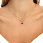 Halskette Button Spinell