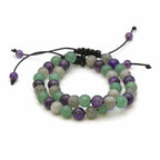 Maitri Amethyst, Aventurin & Labradorit Mens Armband