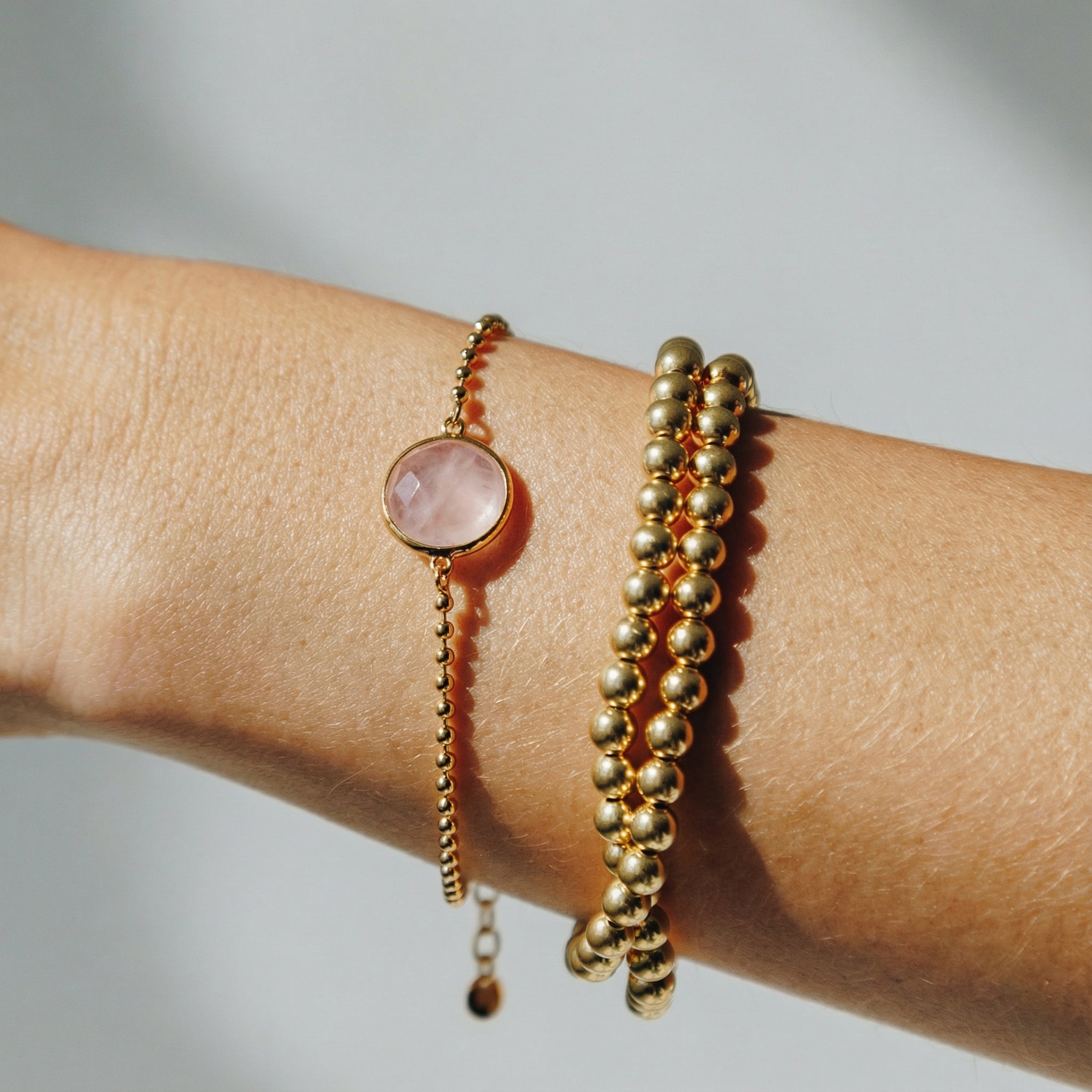 Armband Elara Rosenquarz