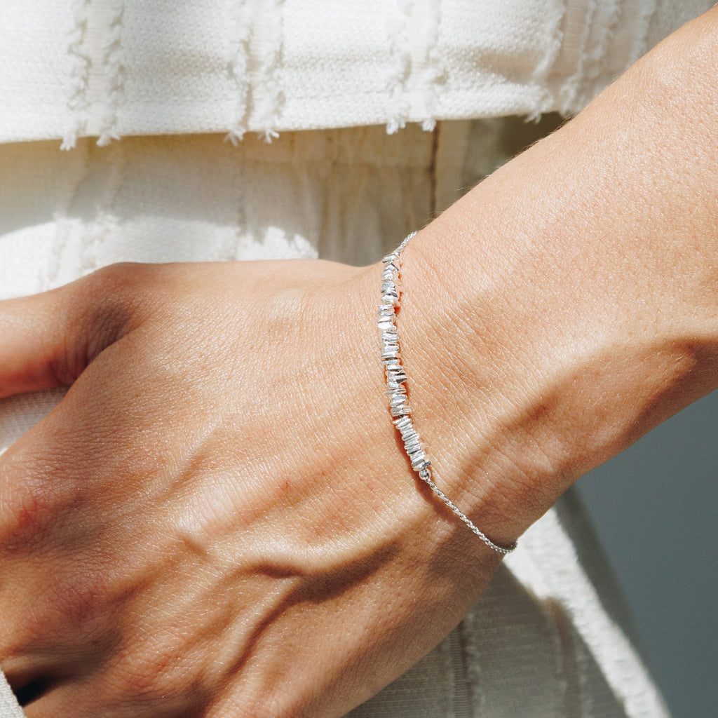 Armband Ayla Nuggets Silber