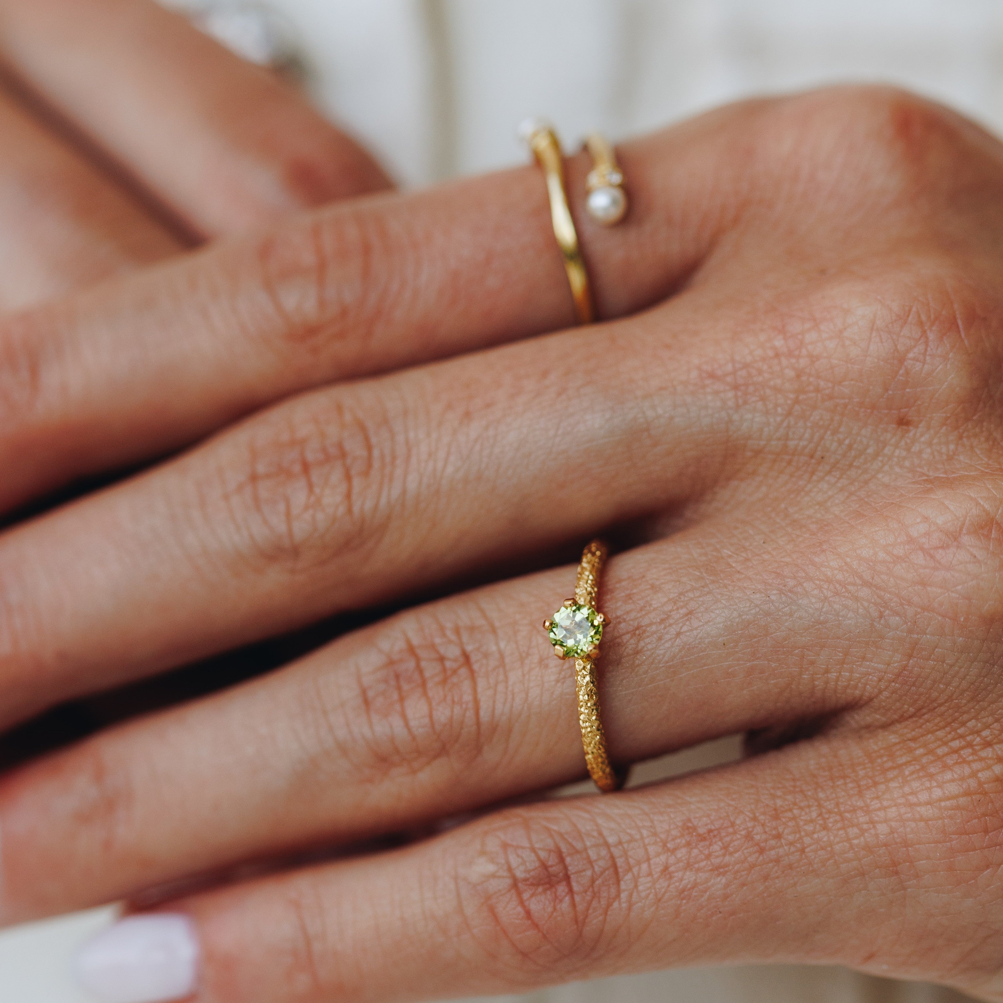 Ring Icon Green Peridot