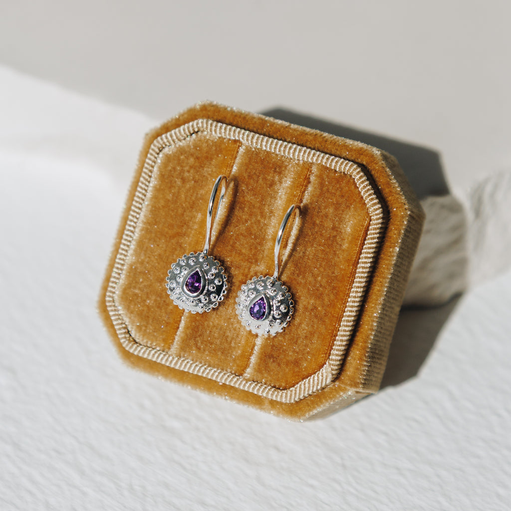 Ohrringe Andalusian Drop Amethyst