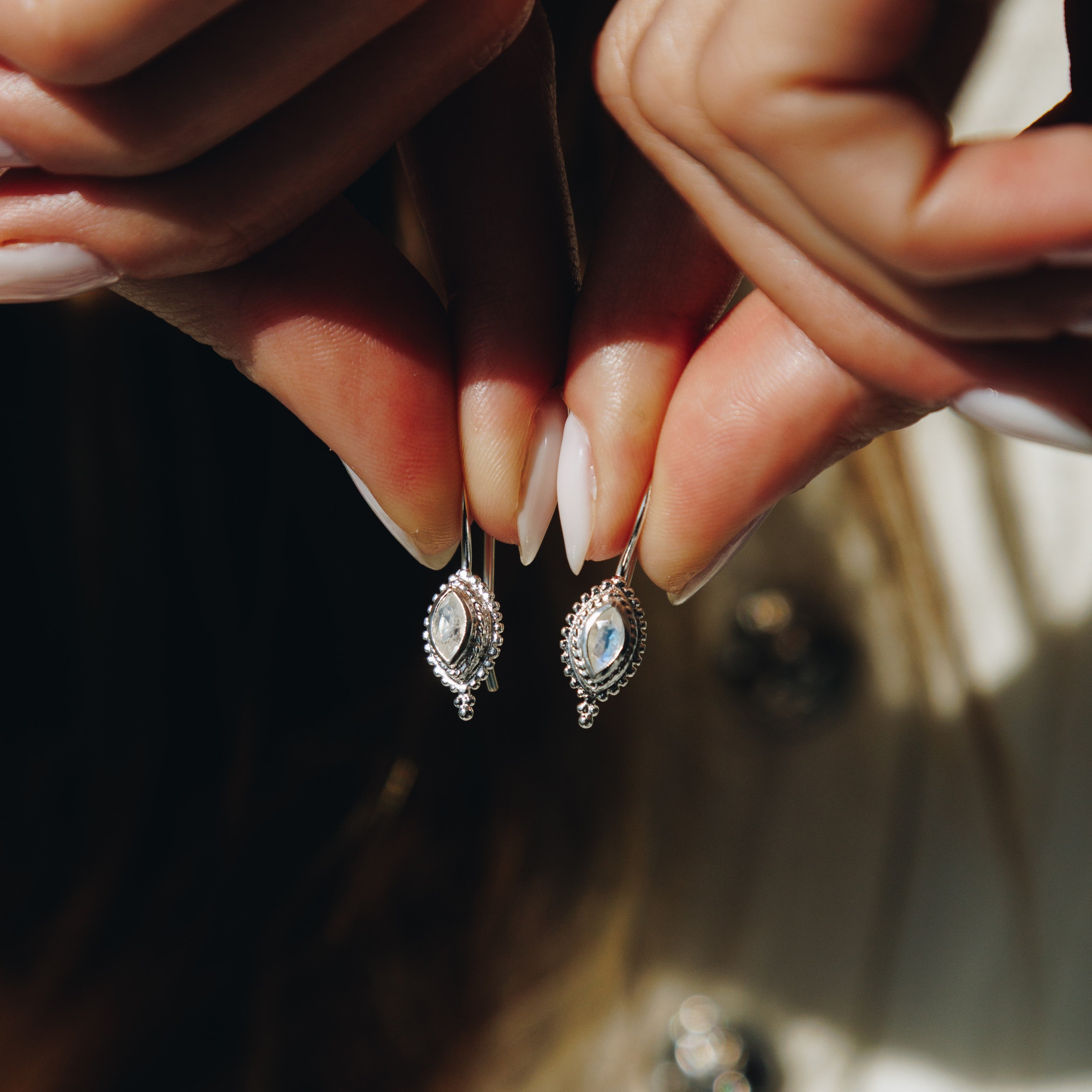 Ohrringe Sahara Drop Mondstein