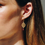 Ohrringe Casa-blanca Drop Pink Tourmaline