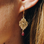 Ohrringe Casa-blanca Drop Pink Tourmaline