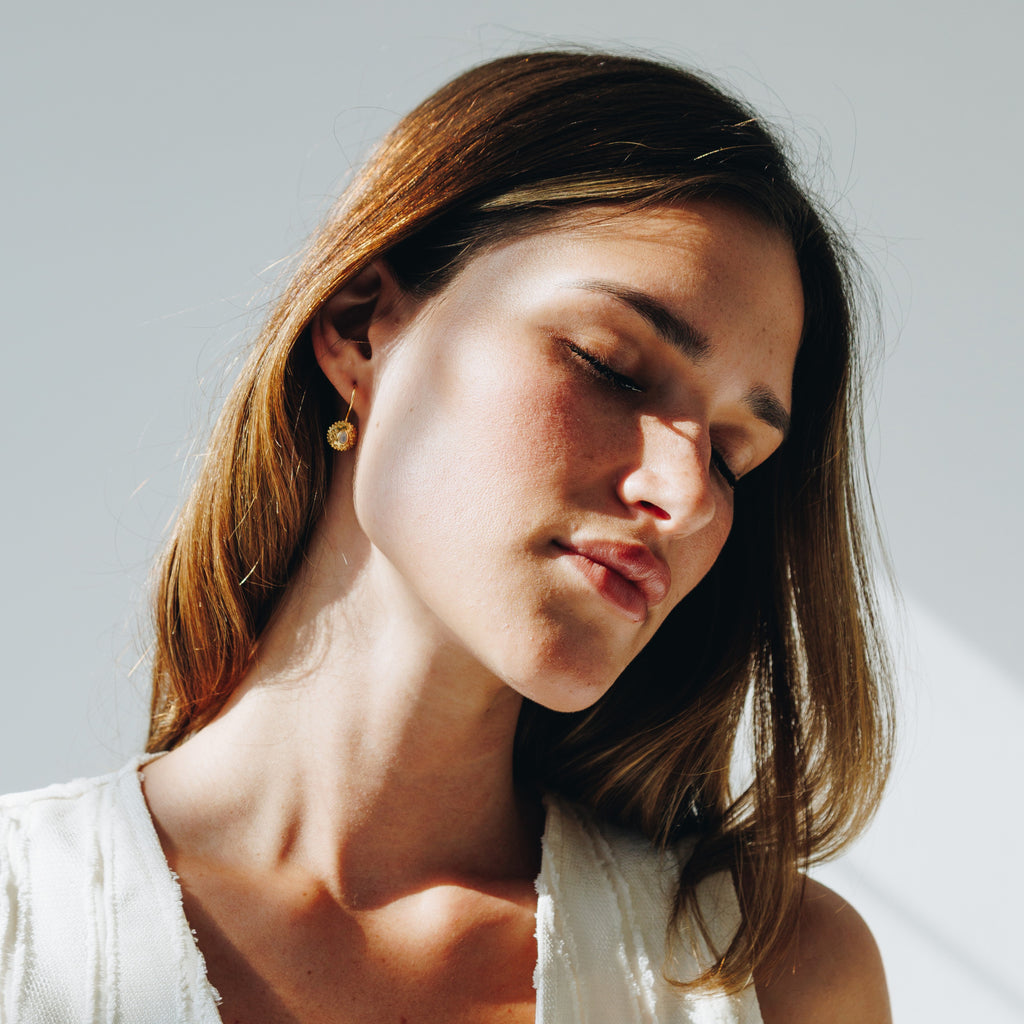 Ohrringe Andalusian Drop Mondstein