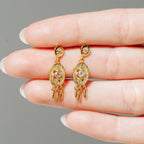 Ohrringe Elysian Drop Aquamarin Gold