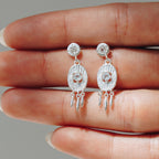 Ohrringe Elysian Drop Aquamarin Silber