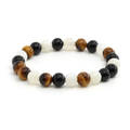 Armband Mens Onyx & Tigerauge & Mondstein
