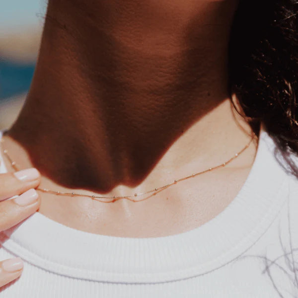 Halskette Modern Dotted Vergoldet